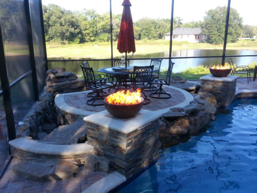 Rock Spillway and seating area